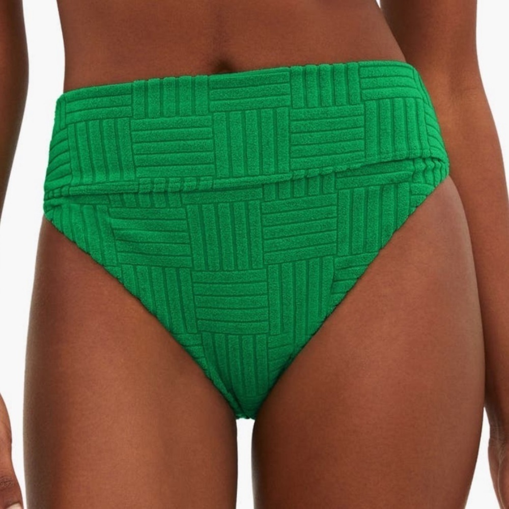 Beach Riot Highway Jelly Bean Green Bikini Bottom